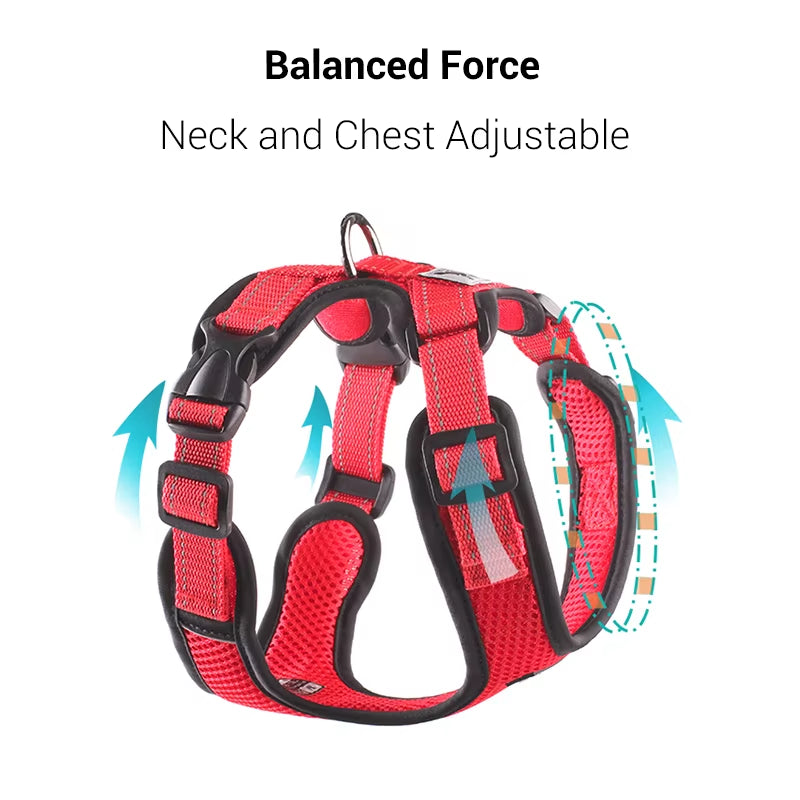 Dog Harness Vest No Pull Easy Control Reflective Dog Harness for Small Medium Dogs Soft Breathable Mesh Adjustable Pet Harness