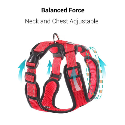 Dog Harness Vest No Pull Easy Control Reflective Dog Harness for Small Medium Dogs Soft Breathable Mesh Adjustable Pet Harness
