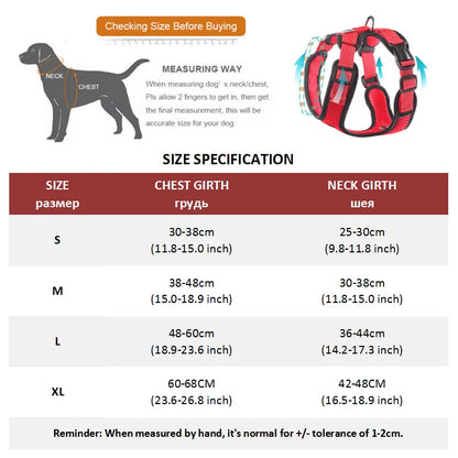 Dog Harness Vest No Pull Easy Control Reflective Dog Harness for Small Medium Dogs Soft Breathable Mesh Adjustable Pet Harness
